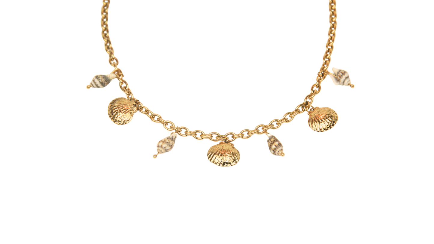 Azure Cove Gold Necklace