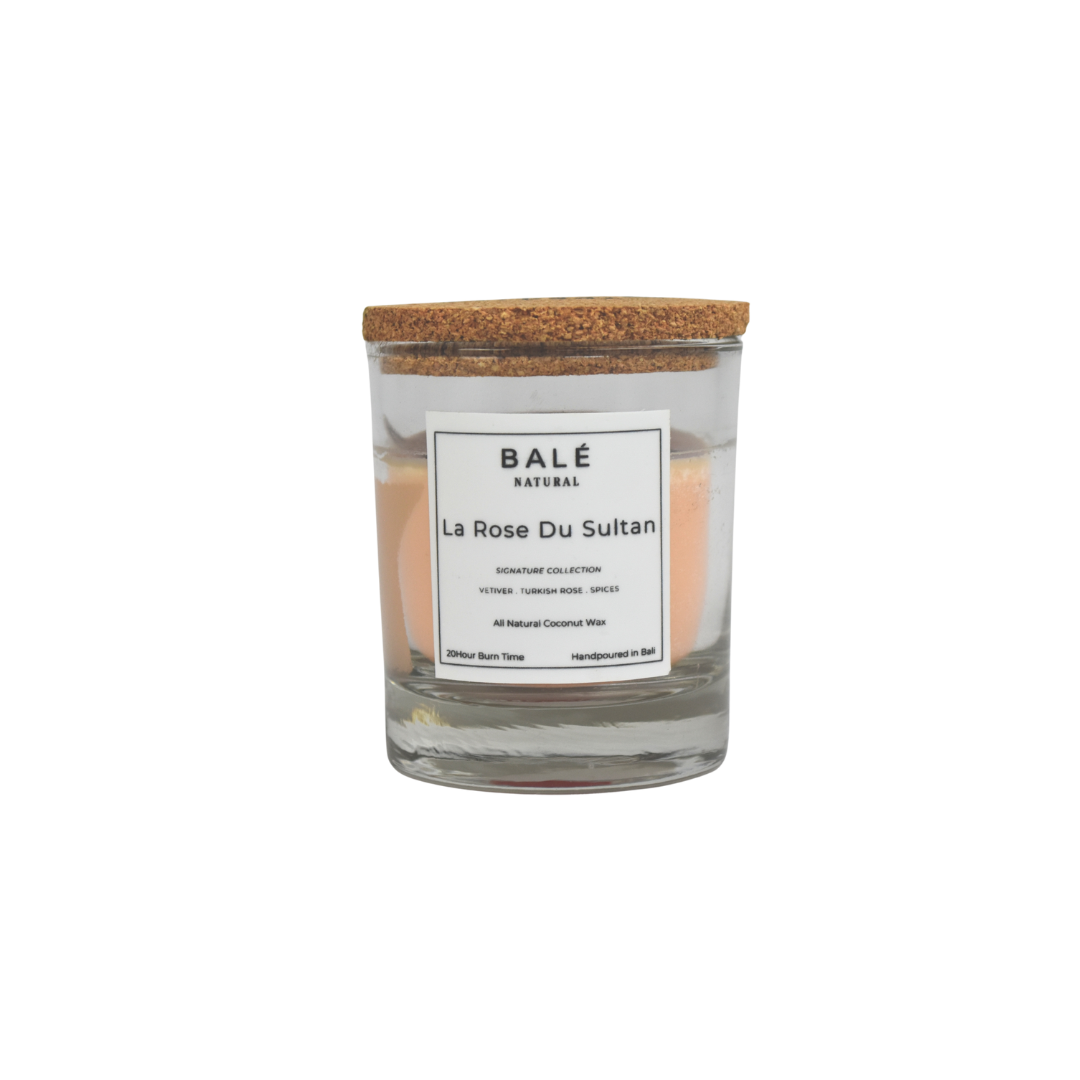 The Mini Bale Natural Candle - La Rose Du Saltan