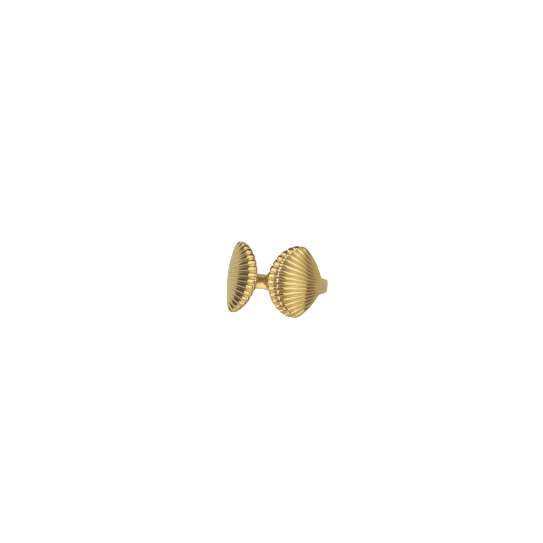Luna Shell Gold Ring