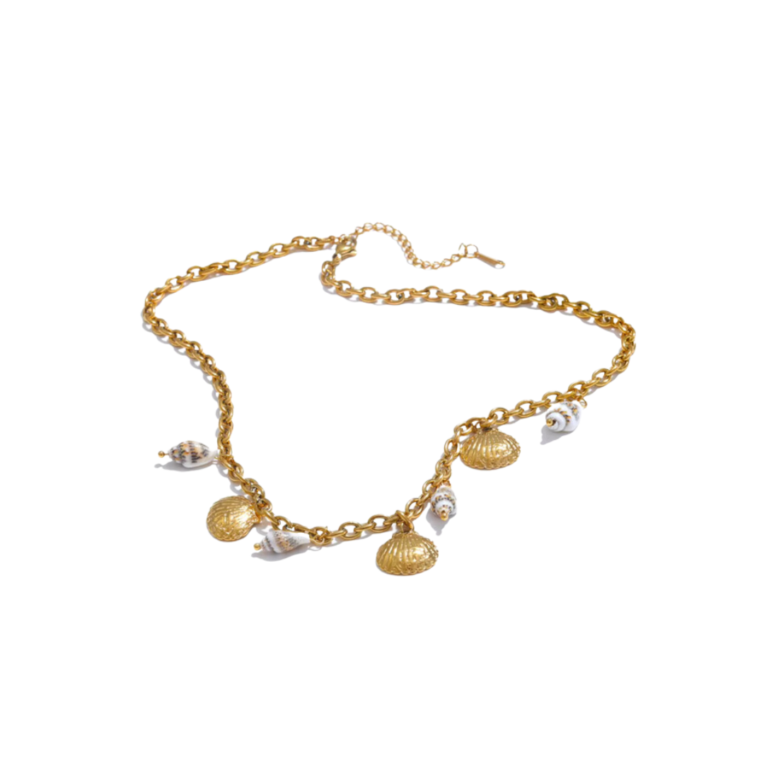 Azure Cove Gold Necklace