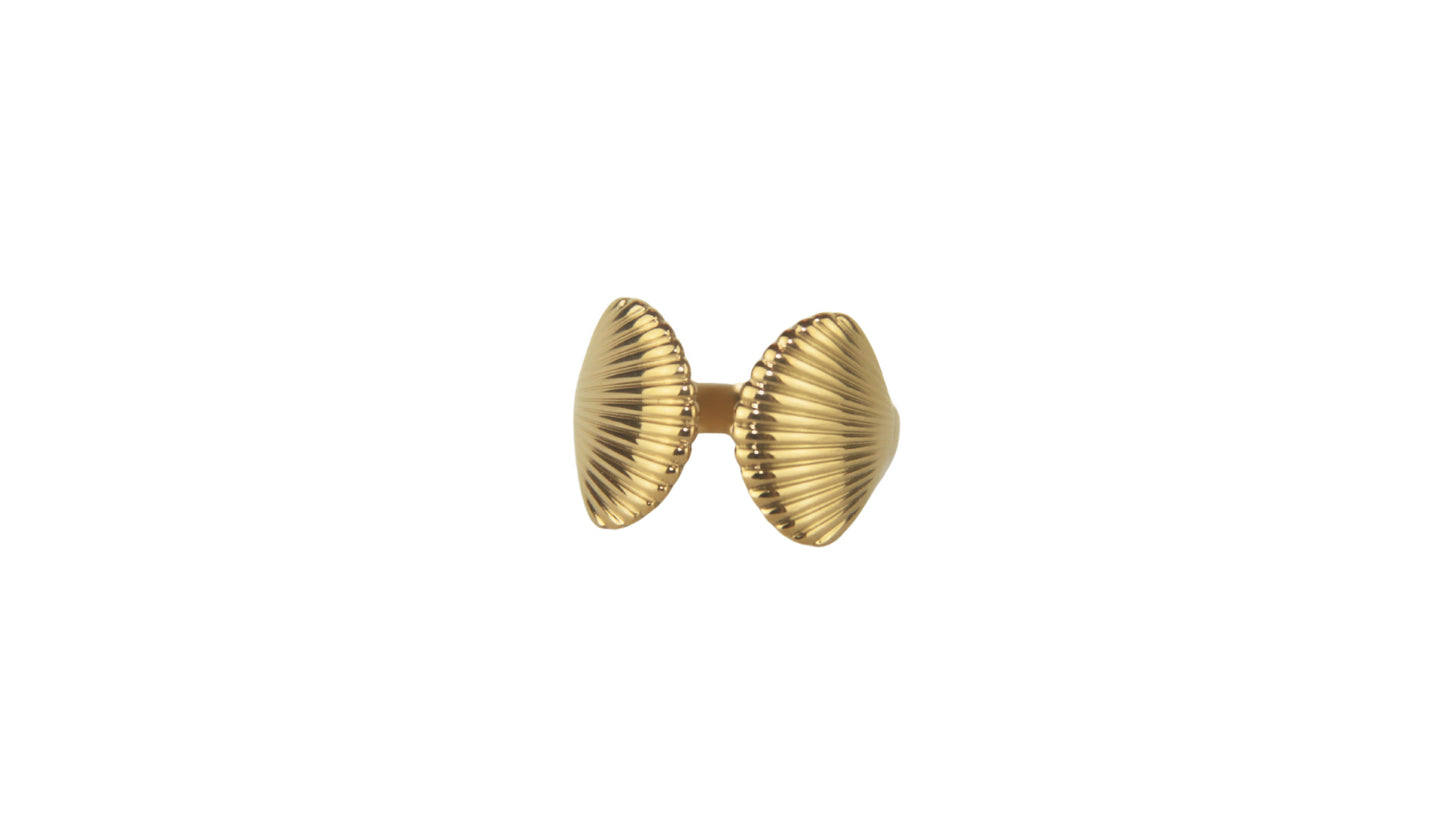 Luna Shell Gold Ring