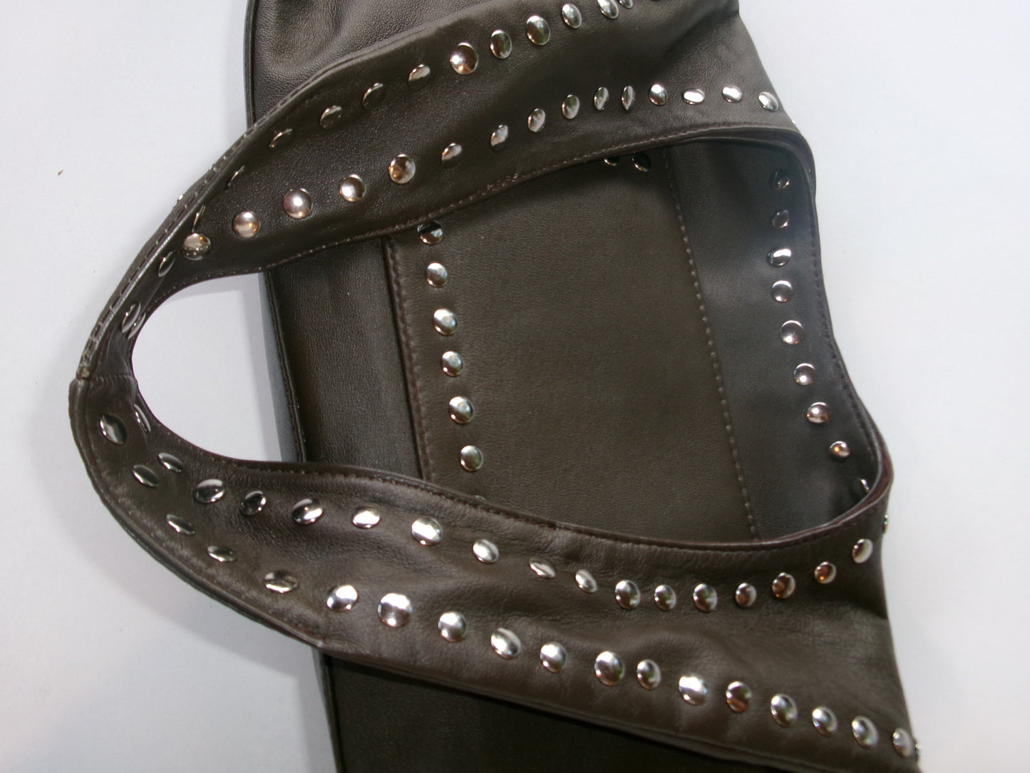 Nova Studded Bag Brown Leather