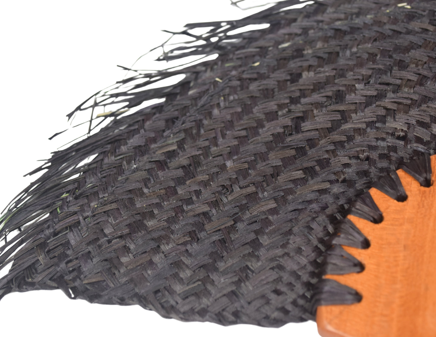 Lontar Hand Fan Black