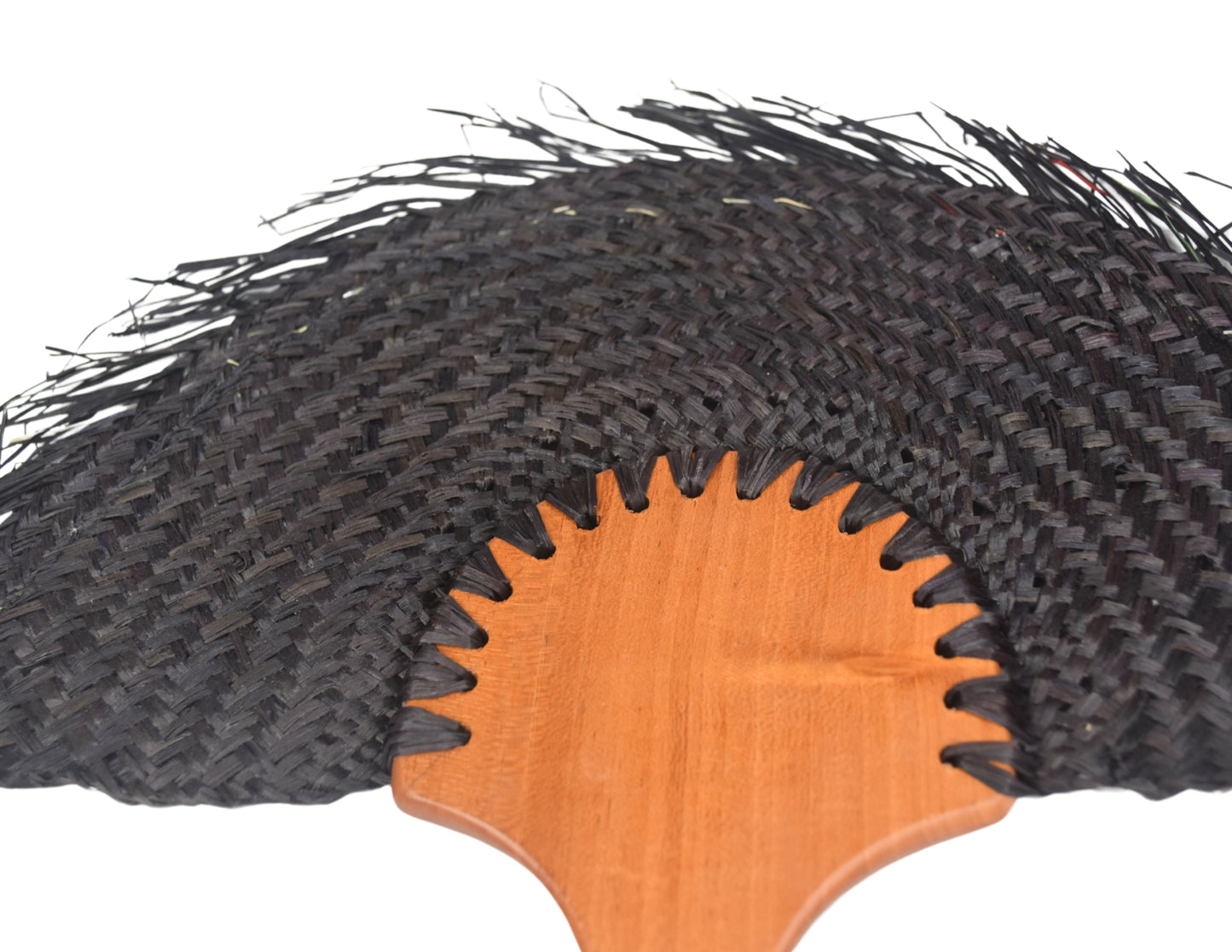 Lontar Hand Fan Black