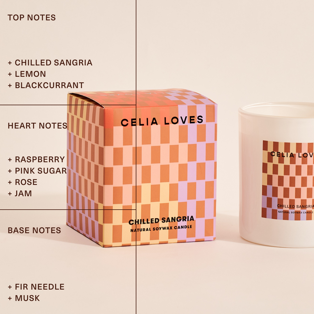 Celia Loves Chilled Sangria Candle 395gms