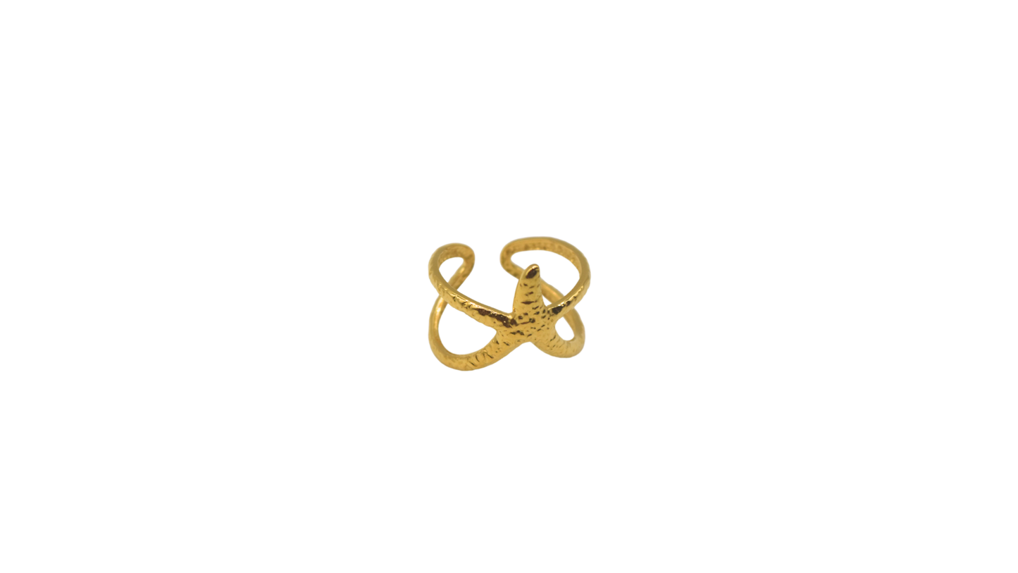 Starfish Gold Ring