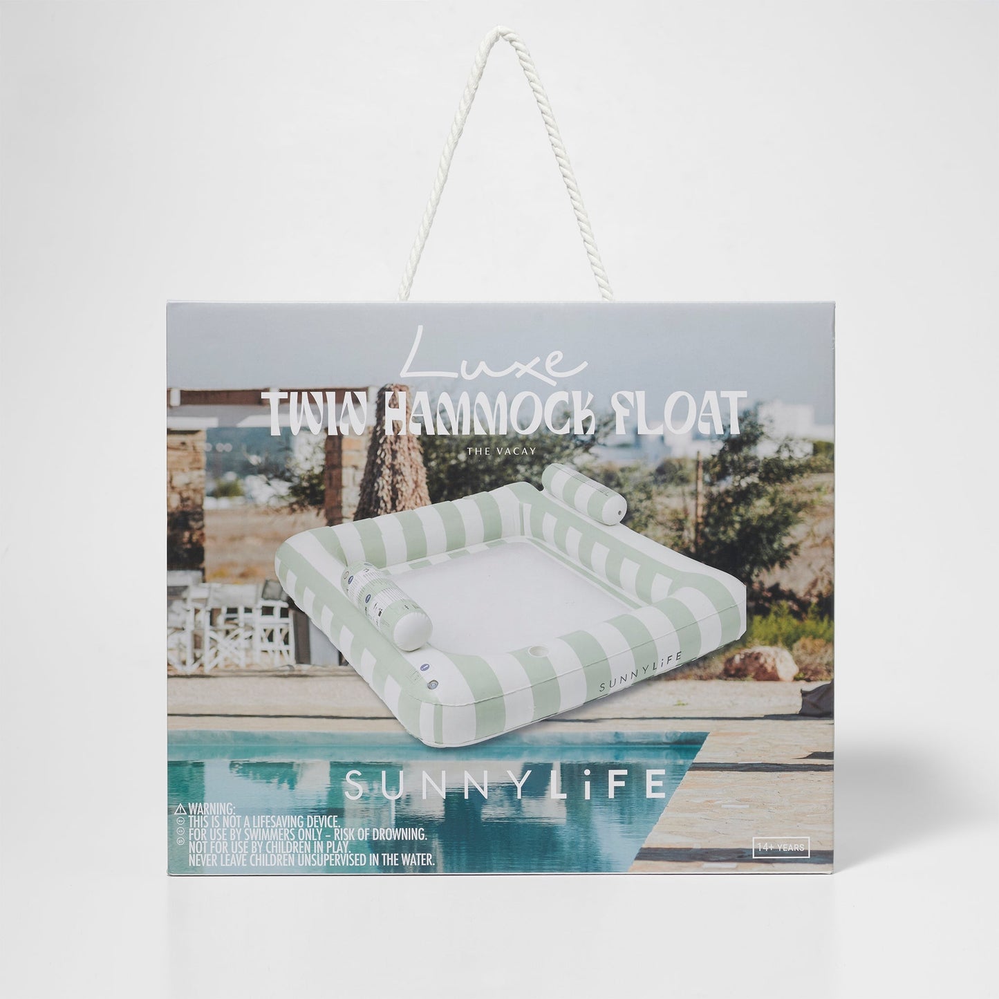 Sunny Life Deluxe Twin Hammock - The Vacay Soft Olive