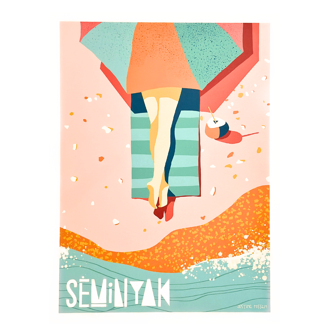 Seminyak, Bali Print by Justine Missen