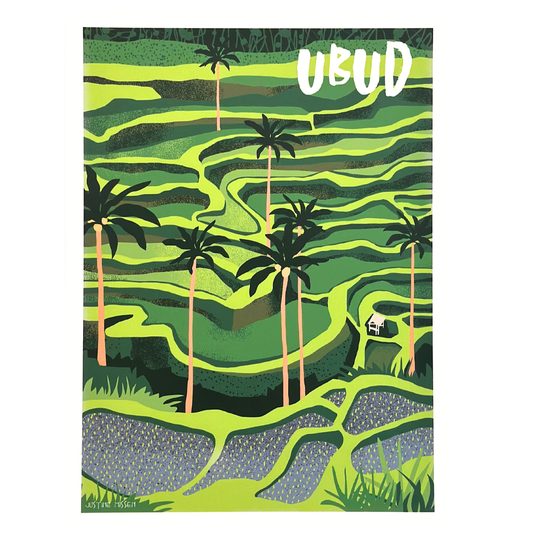 Ubud, Bali Print by Justine Missen