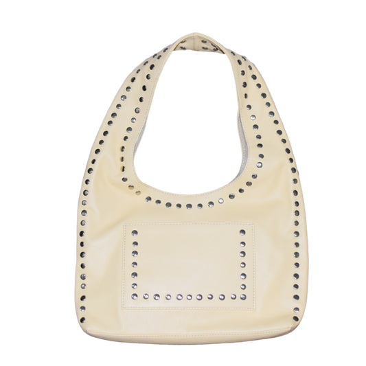Nova Studded Bag Cream Leather