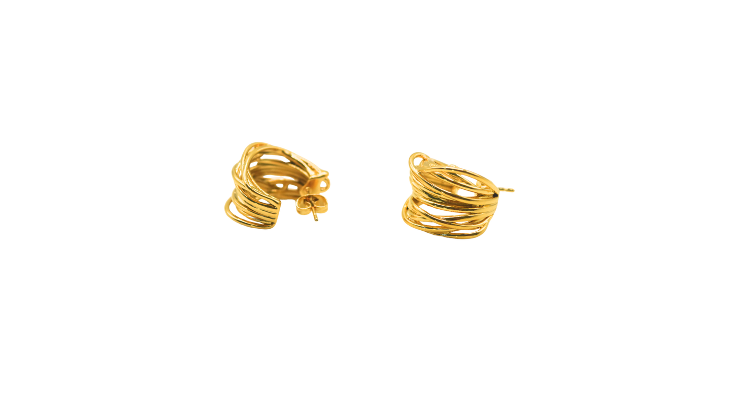 Layered Gold Hoops
