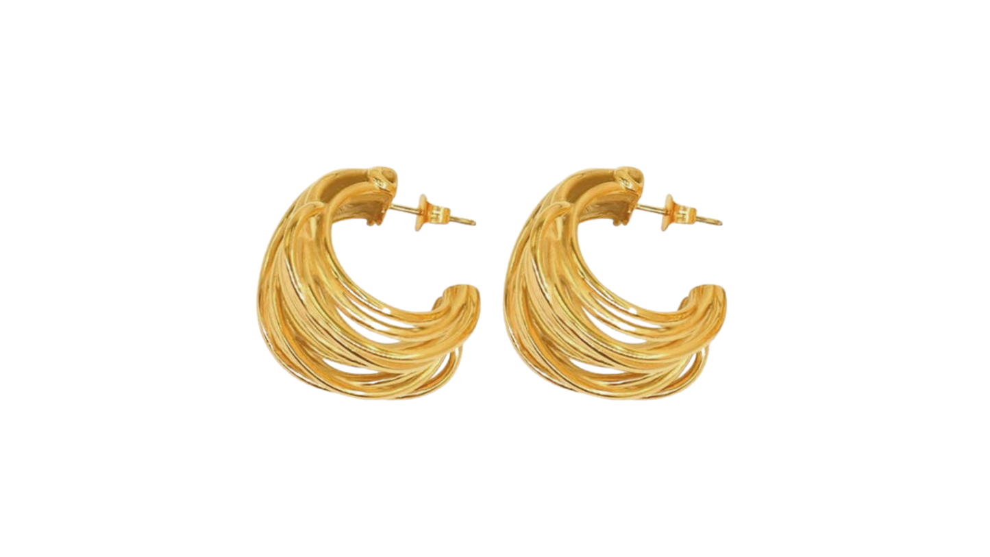 Layered Gold Hoops