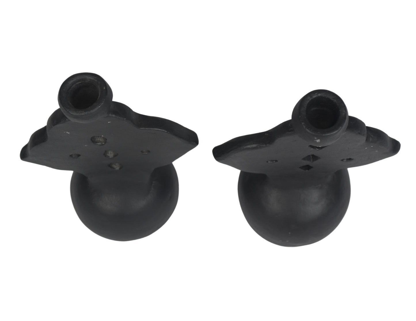 Clay Ethiophian Cross Candle Holder Set of 2