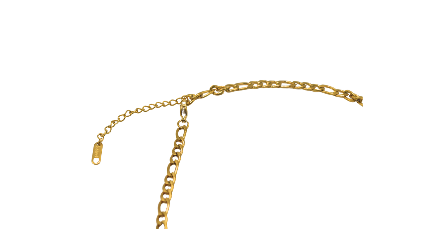 Cuban T-Bar Gold Necklace