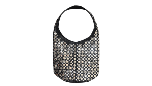 Carter Studded Bag Black Leather