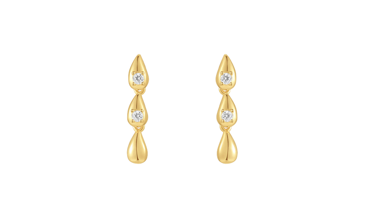 Droplet Gold Earrings