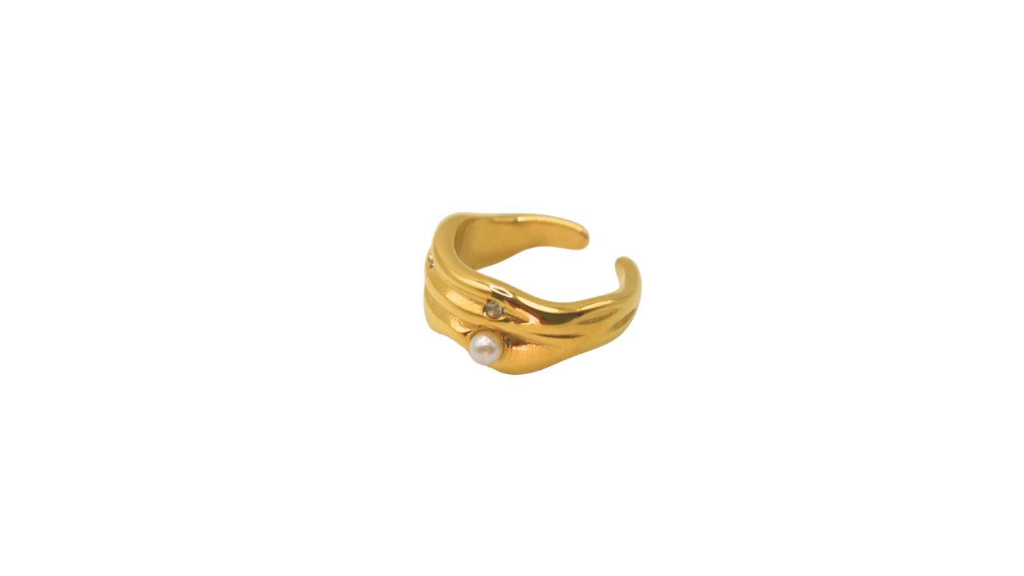 Stacked Pearl Ring