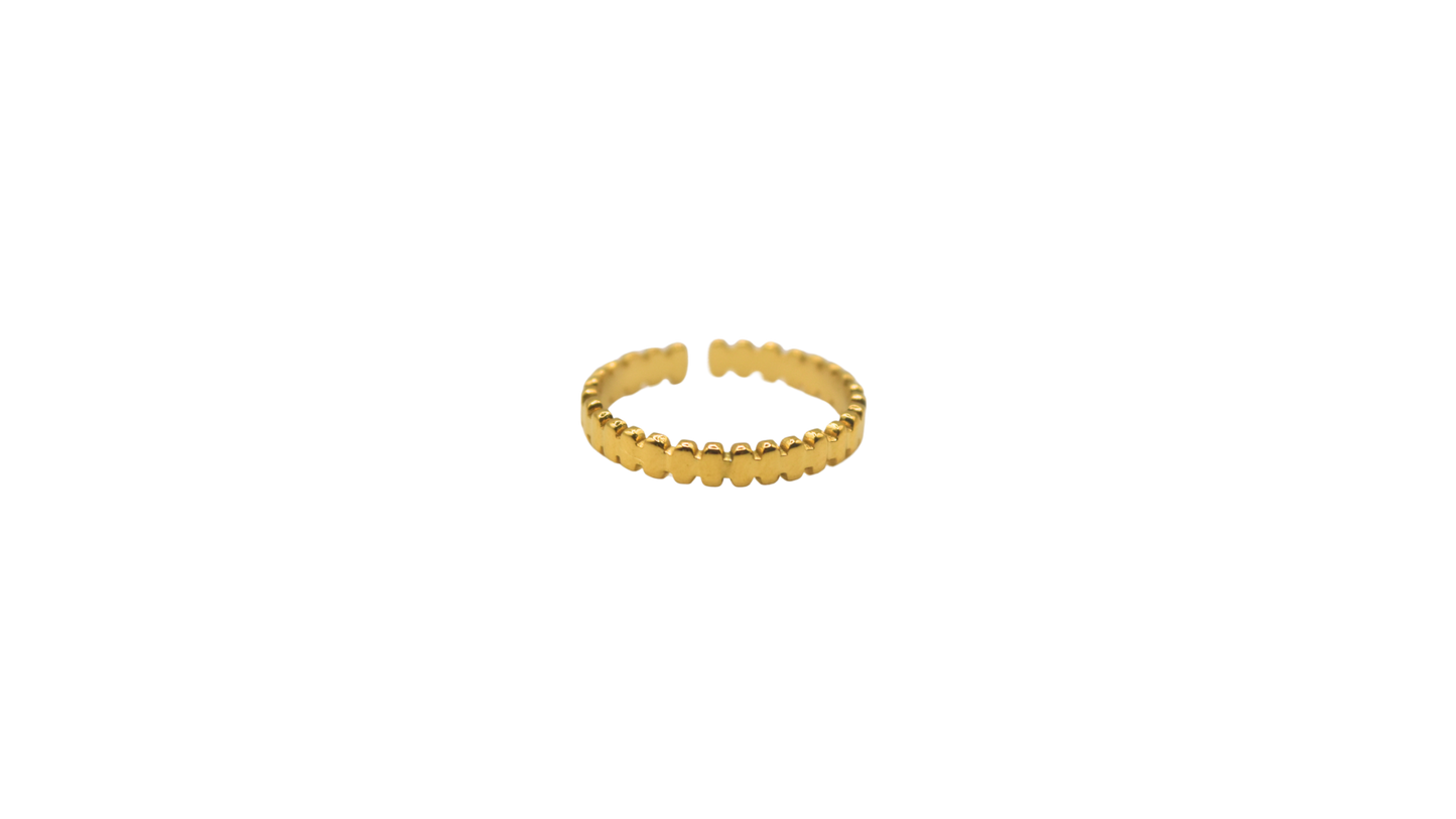 Textured Gold Ring