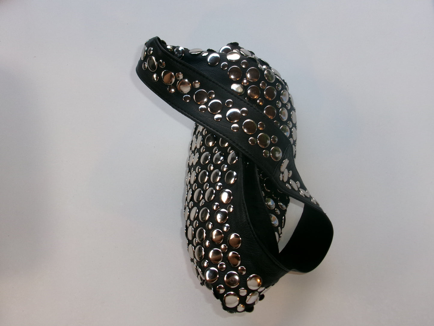 Onyx Studded Bag Black Leather