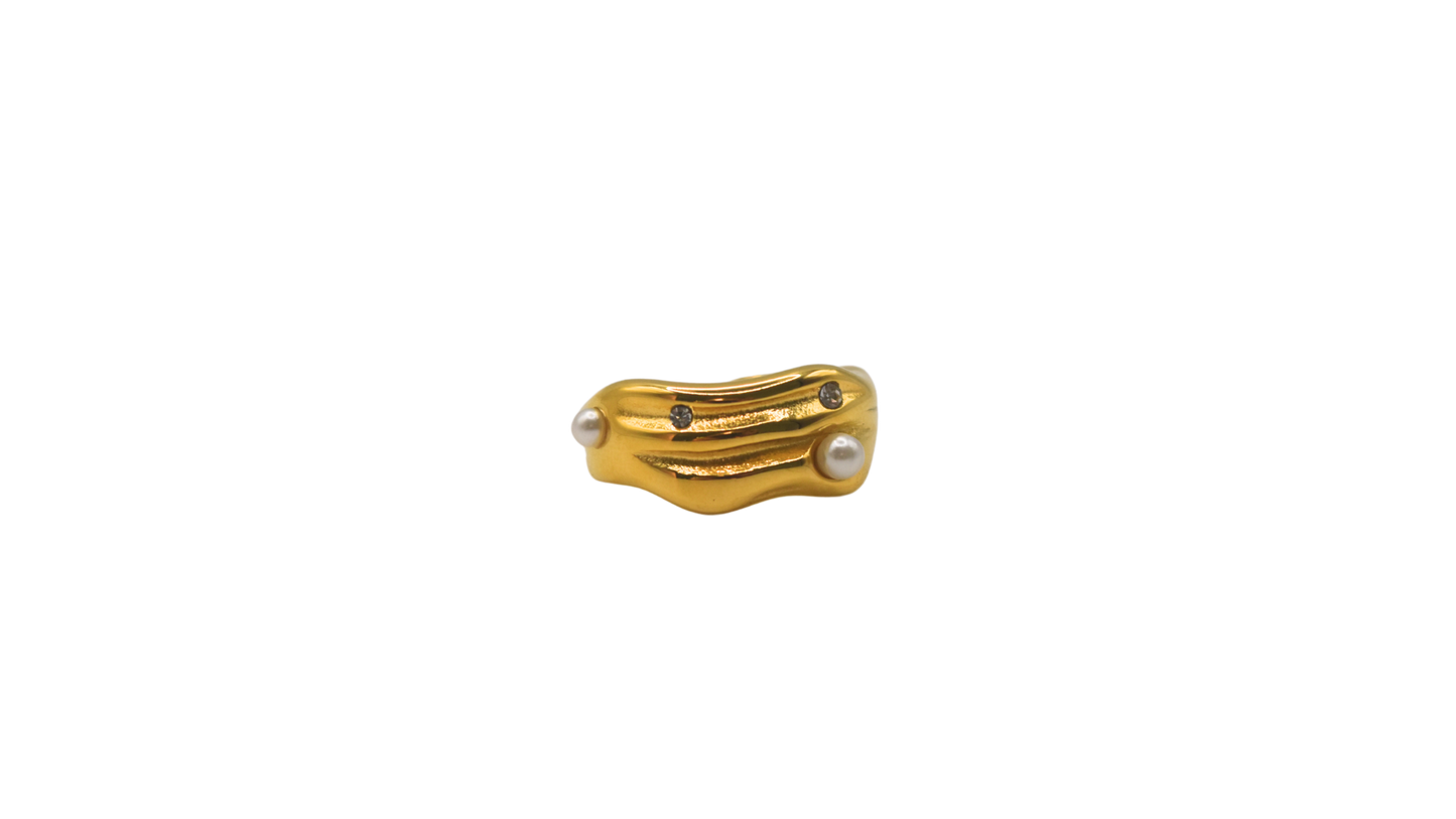 Stacked Pearl Ring