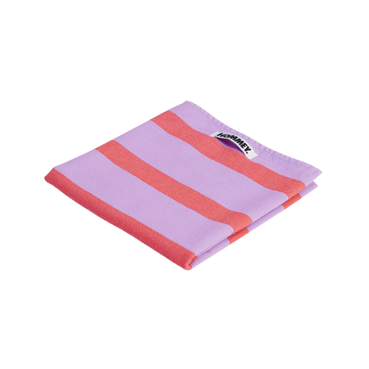 Hommey Tea Towel - Grapefruit Stripes